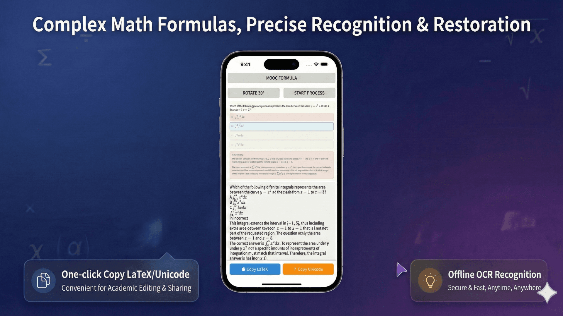 Mobile formula OCR
