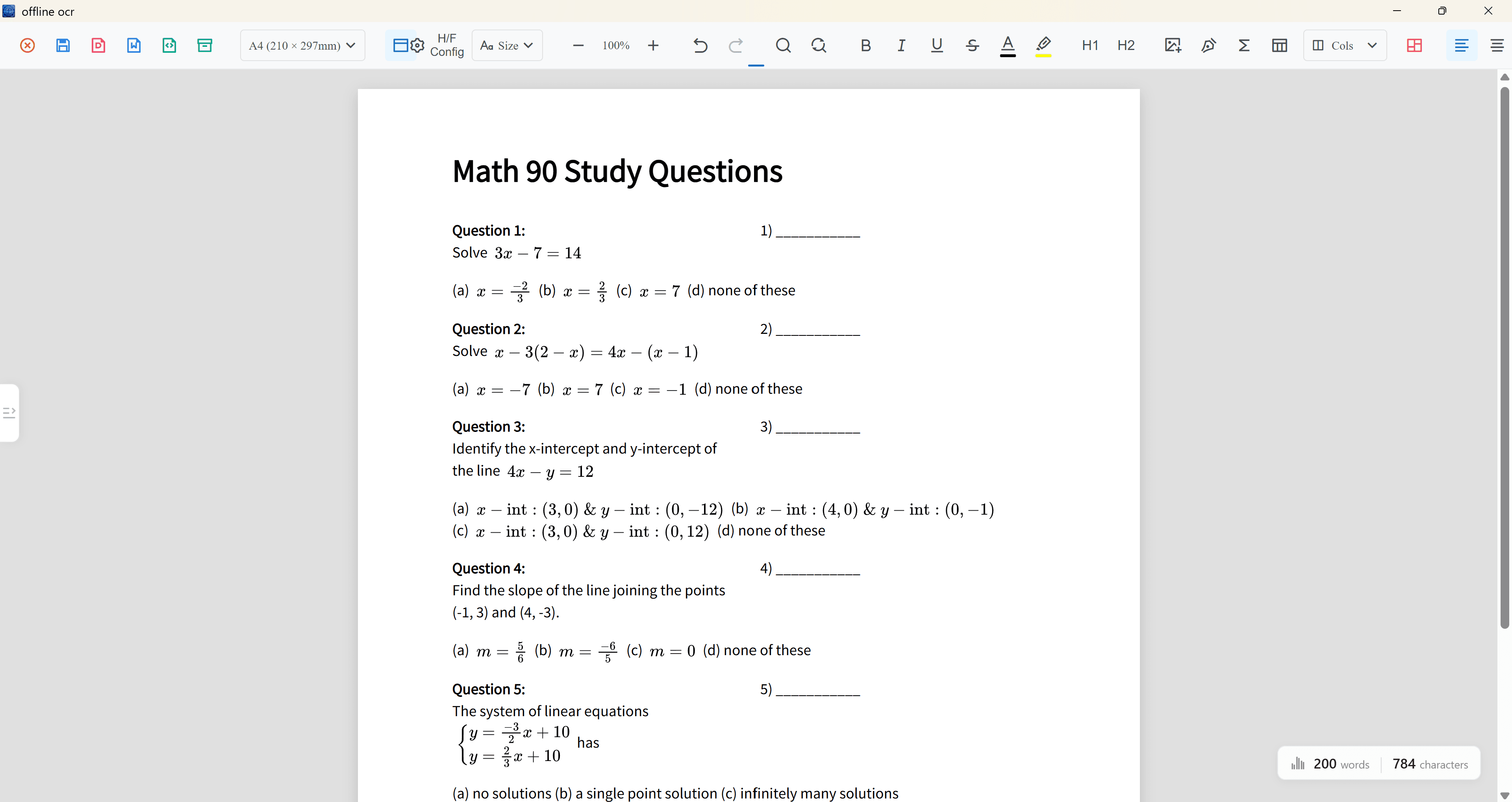 Windows OCR editor
